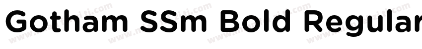 Gotham SSm Bold Regular字体转换